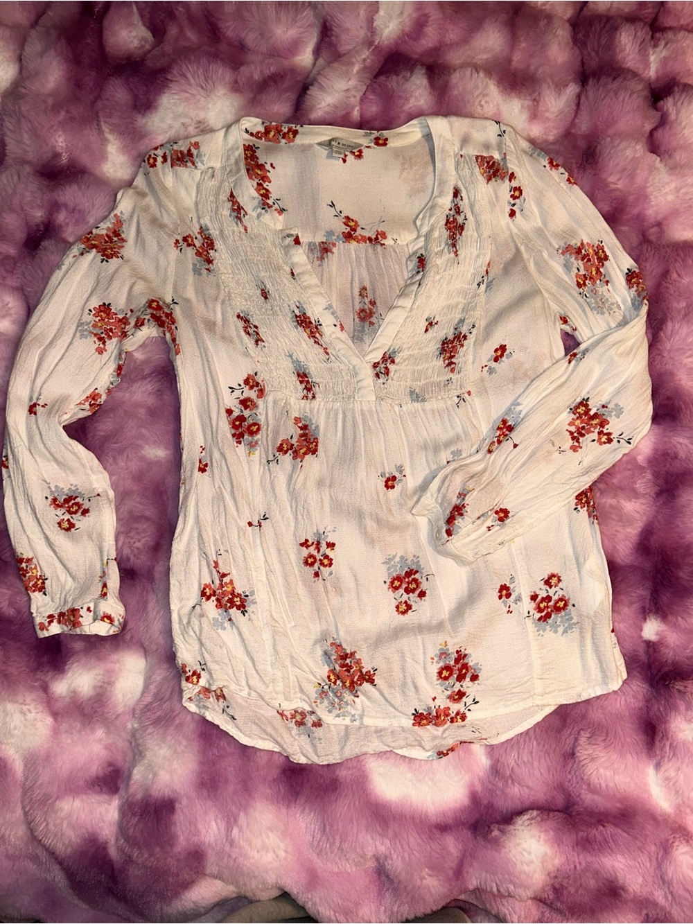 Lucky Brand floral blouse
